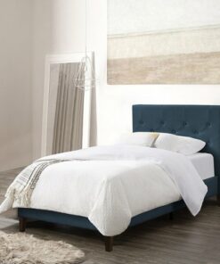CorLiving - Nova Ridge Tufted Upholstered Bed, Twin - Ocean Blue