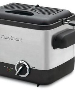 Cuisinart - 1.1L Analog Compact Deep Fryer - Black Stainless