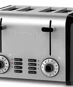 Cuisinart - 4 Slice Compact Stainless Toaster - Black / Stainless
