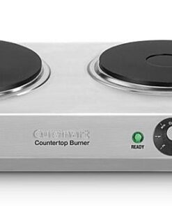 Cuisinart - Countertop Double Burner - Silver