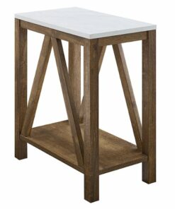 Walker Edison - Narrow A Frame Side Table - Walnut