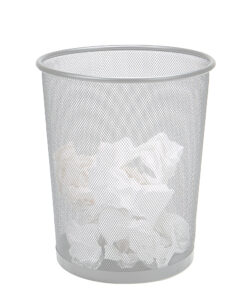 Mind Reader - Garbage Waste Basket Recycling - Silver