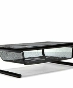 Mind Reader - Metal Monitor Stand and Desk Organizer