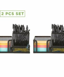 Mind Reader - 2 Piece Memo Pencil Cup Organizer