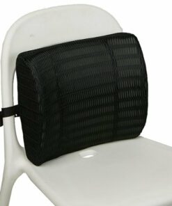 Mind Reader - Memory Foam Lumbar Back Cushion - Black