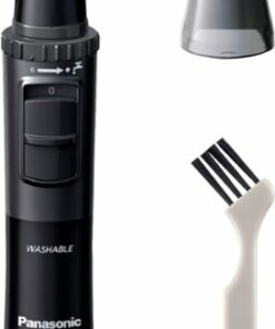 Panasonic - Men’s Ear and Nose Hair Trimmer, Wet Dry Hypoallergenic Dual Edge Blade - ER-GN30-H - Black