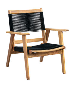Patio Sense - Kingsmen Wooden Outdoor Patio Lounge Chair - Brown