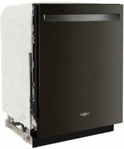 Whirlpool - 24" Top Control Built-In Stainless Steel Tub Dishwasher with 3rd Rack and 47 dBA - Black Stainless with PrintShield Finish