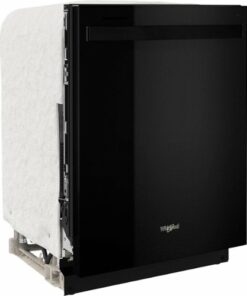 Whirlpool - 24" Top Control Built-In Dishwasher with Stainless Steel Tub, Large Capacity, 3rd Rack, 47 dBA - Black