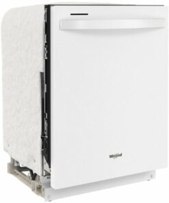 Whirlpool - 24" Top Control Built-In Dishwasher with Stainless Steel Tub, Large Capacity, 3rd Rack, 47 dBA - White