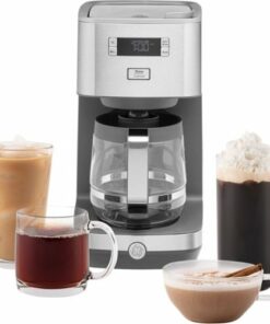 GE - Classic Drip 12-Cup Coffee Maker - Stainless Steel