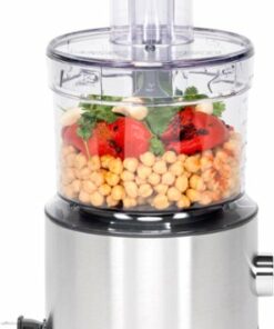 GE - 12-Cup Food Processor with Accessories - Stainless Steel