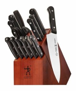Henckels - Solution 15-pc Knife Block Set - Brown
