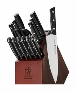 Henckels - Dynamic 15-pc Knife Block Set - Brown