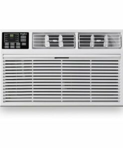 Whirlpool - Energy Star 450 Sq. Ft 10,000 BTU 115V Through-the-Wall Air Conditioner with Remote Control - White