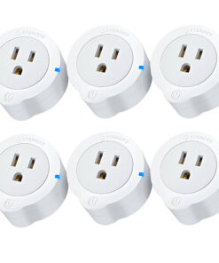 Etekcity - Voltson Smart Wi-Fi Outlet Plug (6-Pack) - White