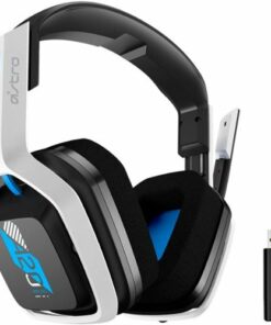 Astro Gaming - A20 Gen 2 Wireless Stereo Over-the-Ear Gaming Headset for PlayStation 5, PlayStation 4, and PC - White/Blue