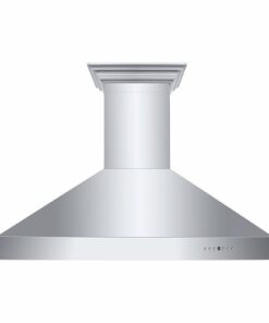 ZLINE - 48 in. Professional Wall Mount Range Hood in Stainless Steel with Crown Molding (667CRN-48) - Silver