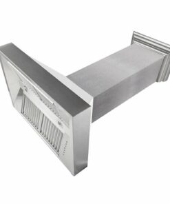 ZLINE - 36" DuraSnow® Stainless Steel Range Hood with White Matte Shell (8654WM-36) - Silver