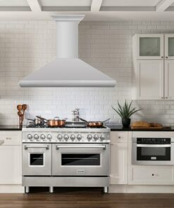 ZLINE - 48 in. Professional Wall Mount Range Hood in Stainless Steel with Crown Molding (587CRN-48) - Silver