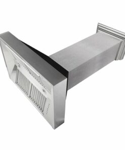 ZLINE - 48" DuraSnow® Stainless Steel Range Hood (8654BLM-48) - Silver with Black Matte Shell