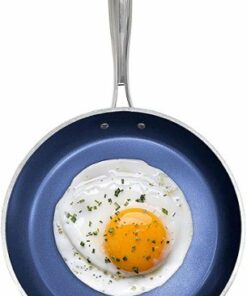 Granitestone - 12' Round Fry Pan Non Stick - Blue