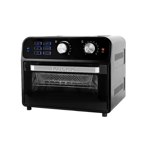 Kalorik - 22qt Digital Air Fryer Toaster Oven - Black