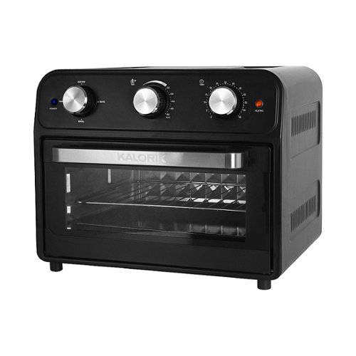 Kalorik - 22qt Analog Air Fryer Toaster Oven - Black