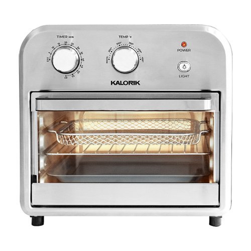 Kalorik - 12qt Analog Air Fryer Oven - Stainless Steel