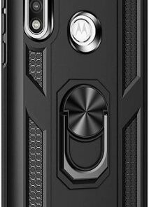 SaharaCase - Military Kickstand Series Case for Motorola Moto G Fast - Black
