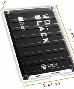 WD - BLACK P10 Game Drive for Xbox 1TB External USB 3.2 Gen 1 Portable Hard Drive - Black With White Trim