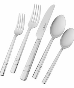 Henckels - International Madison Square 65-pc 18/10 Flatware Set - Stainless Steel
