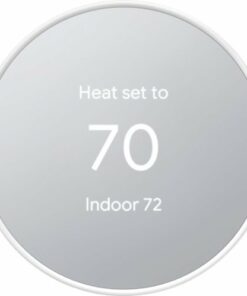 Google - Nest Smart Programmable Wifi Thermostat - Snow