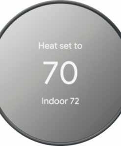Google - Nest Smart Programmable Wifi Thermostat - Charcoal