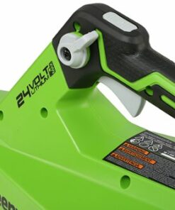 Greenworks - 24-Volt 110 MPH / 450 CFM Cordless Blower (Battery and charger not included) - Black/Green