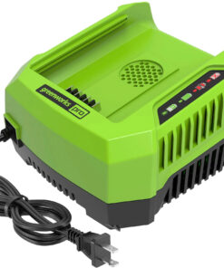 Greenworks - 80 Volt Pro Rapid Battery Charger - Black/Green