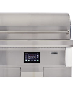 Coyote Outdoor Living - 36-Inch Outdoor Pellet Grill with Smart Drop™ Pellet feed and Versa-Rack™ for multiple cooking surfaces. - Stainless Steel