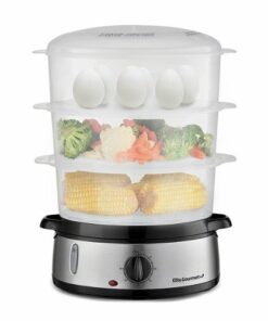 Elite Gourmet - 9-Liter Analog Food Steamer - silver