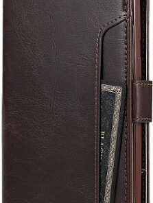 SaharaCase - Folio Wallet Case for Samsung Galaxy Note20 5G - Brown
