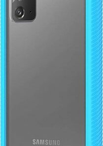 SaharaCase - GRIP Series Carrying Case for Samsung Galaxy Note20 5G - Aqua/Clear