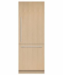 Fisher & Paykel - 30in. 12.1 cu.ft. Bottom-Freezer Built-In Column Refrigerator with Stainless Interior and Internal Ice and Water - Custom Panel Ready 0