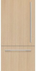Fisher & Paykel - 24in. 12.1 cu.ft. Bottom-Freezer Built-In Column Refrigerator with Stainless Interior and Internal Ice and Water - Custom Panel Ready 0
