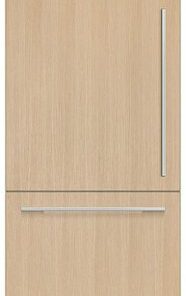 Fisher & Paykel - 30in. 12.1 cu.ft. Bottom-Freezer Built-In Column Refrigerator with White Interior and Internal Ice and Water - Custom Panel Ready 0