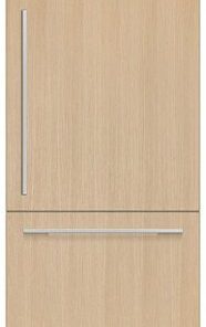 Fisher & Paykel - 30in. 12.1 cu.ft. Bottom-Freezer Built-In Column Refrigerator with White Interior and Internal Ice and Water - Custom Panel Ready 1