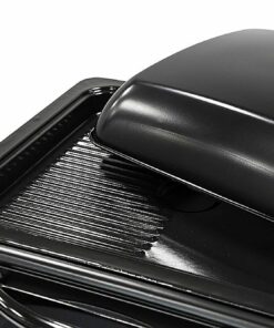 Elite Platinum - 0.8Cu. Ft. Multi-function Toaster Oven with Rotisserie & Grill/Griddle Oven Top - black