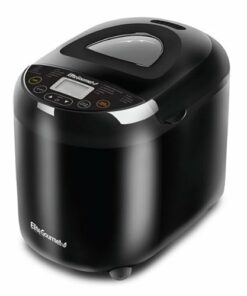 Elite Gourmet - 2lb Programmable Bread Machine Maker - Black
