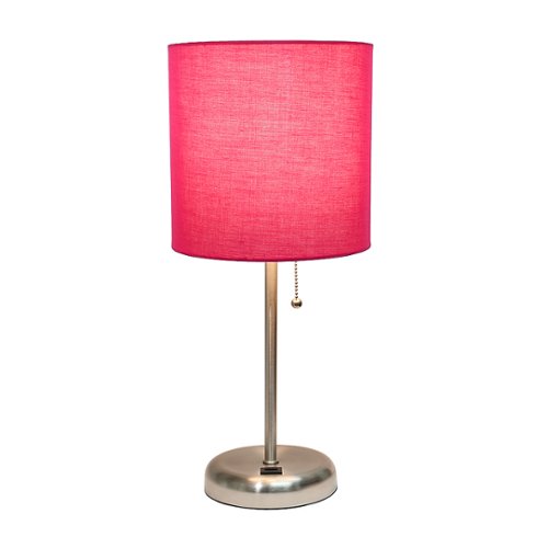 Limelights - Stick Lamp with USB charging port and Fabric Shade 0
