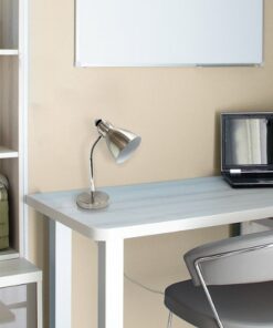 Simple Designs - Semi-Flexible Desk Lamp - Brushed Nickel