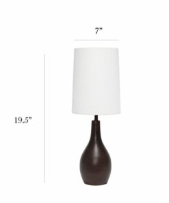 Simple Designs - 1 Light Tear Drop Table Lamp - Restoration Bronze