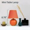 Simple Designs - Mini Ceramic Globe Table Lamp 2 Pack Set 0